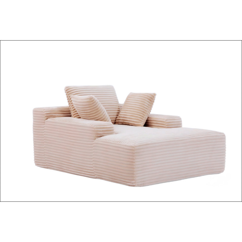 Méridienne surdimensionnée surdimensionnée Cozy Cloud Couch, Beige