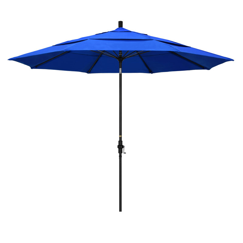 Mariyah 132'' Market Sunbrella® Umbrella, Canvas Pacific Blue Sunbrella® Canvas