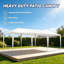 Outdoor Party Gazebo Canopy Tent, 3x6m / 3x9m Waterproof PE  & Steel Frame Shelter Fits 20-30 Guests for Wedding Backyard BBQ Events-133870401