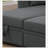 Sectional Sofa Bed, Dark Grey-1014732071