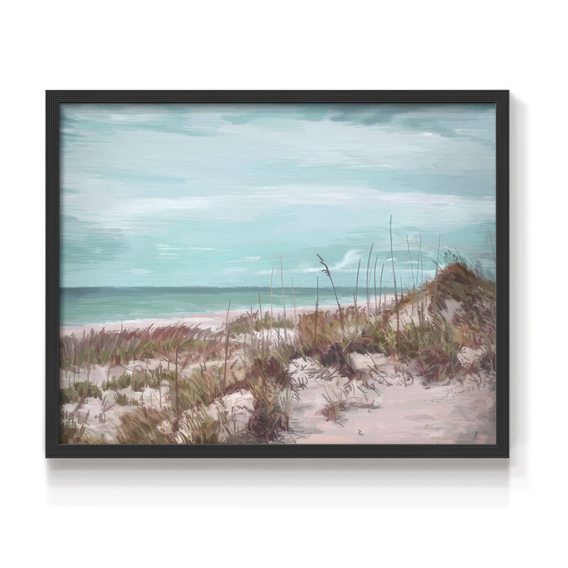 Dramatic Dunes IV - Reproduction encadrée - Restickable, H 8 po x l 10 po, Noir, noir, noir, noir