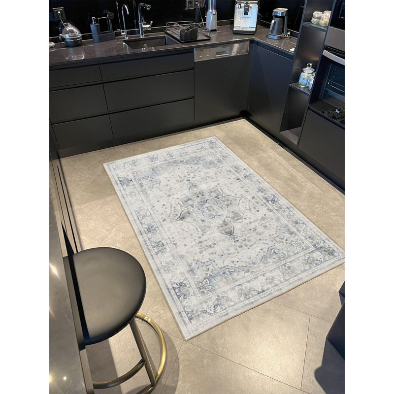 Tapis décoratif tissé à motif d'étoiles Star, Tapis de couloir 2 pi 6 po x 9 pi 10 po inclus