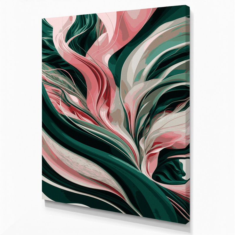 Art numérique sur toile, abstraction numérique 79, 11" H x 14" W
