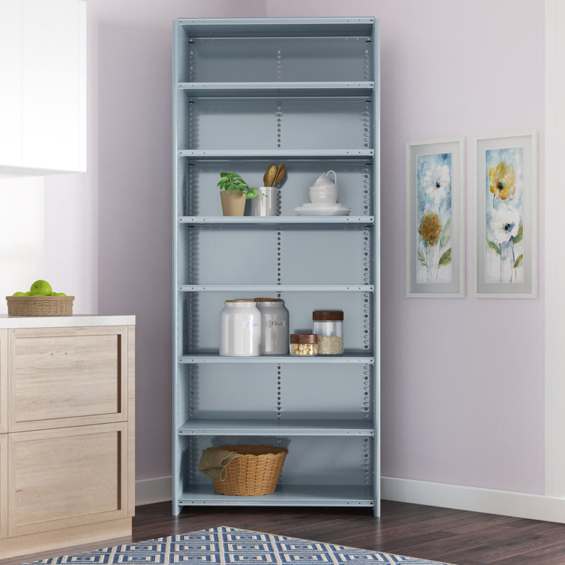 Hi-Tech Steel Shelving Unit, 36"W x 24"D x 87"H