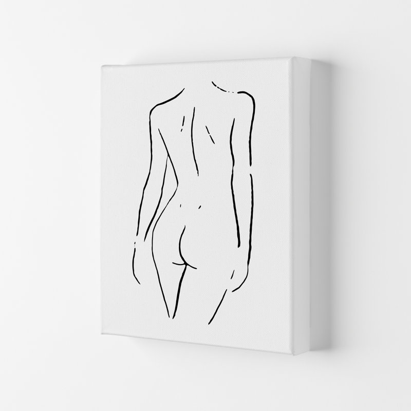 Body Sketches I - Female - Print, Wrapped Canvas, 42cm H x 29.7cm W x 4cm D