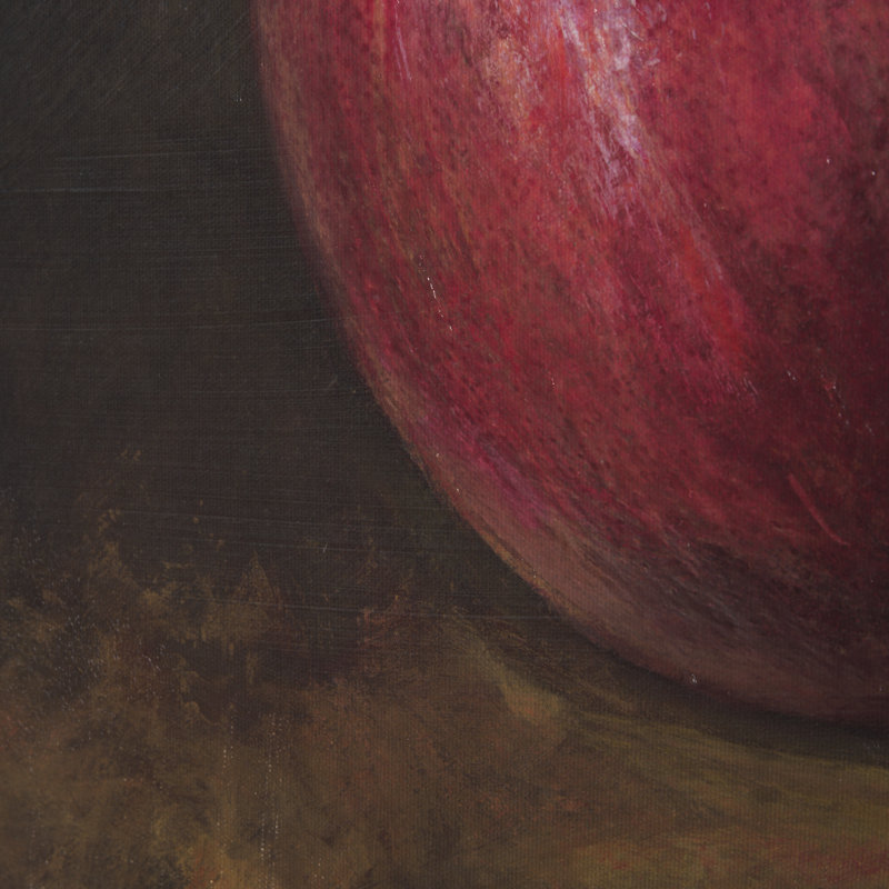 Toile texturée «Lonely Pear a Hand», Lonely Pomegranate, 40.0L x 3.0W x 40.0H