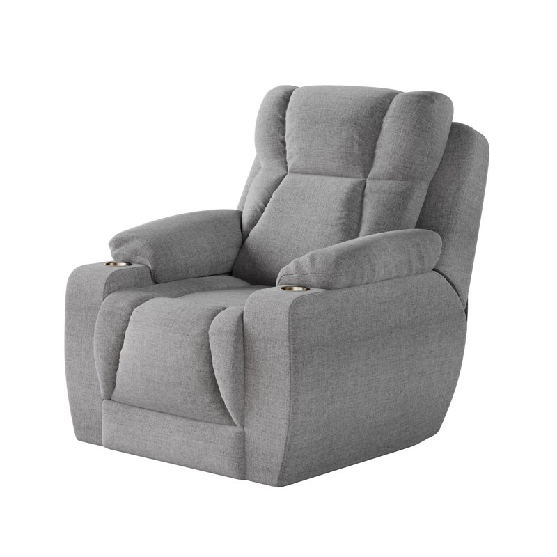 Fauteuil inclinable près du mur pour homme, Microfibre, Ardoise