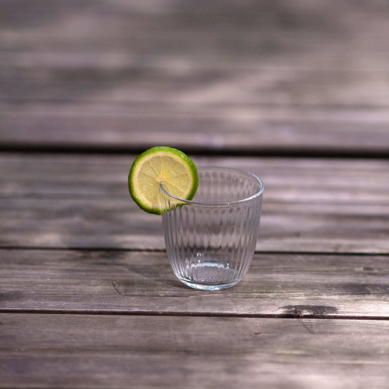 Ribbed Drinking Glass, 9.75 oz., White