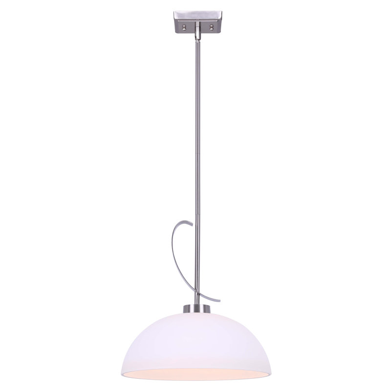 Feeley 1 - Light Single Pendant, Brushed Nickel