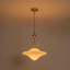Suspension Schoolhouse en verre blanc opale brillant à une lumière