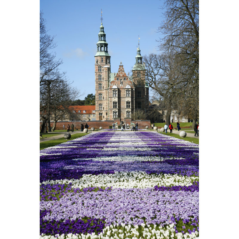 Springtime - Rosenborg Castle by CrazyD - Wrapped Canvas Print, 46cm H x 30cm W