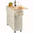 Kitchen Island Cart With Solid Wood Top, 45.3" Width Mobile Carts With Storage Cabinet, Rolling Kitchen Table With Spice Rack, Towel Rack, Drop Leaf And Drawer, Portable Islands On Wheels-699032012