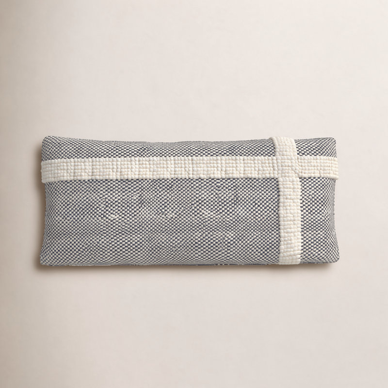 Sefarina Striped Wool Blend Throw Pillow, No Fill