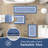 4 Piece Soft Absorbent Microfiber Bath Rug Set with Non-Slip Backing (Set of 4)-387860059