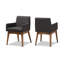 Chaise avec accoudoirs rembourrée Klimek-142075648