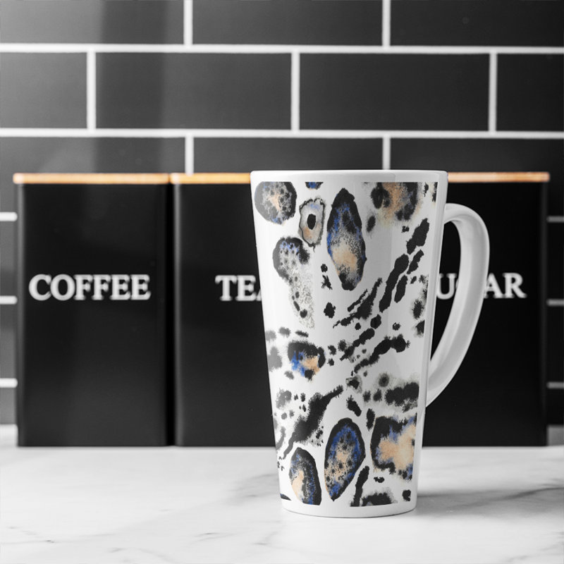 Leopard Print With Latte Mug