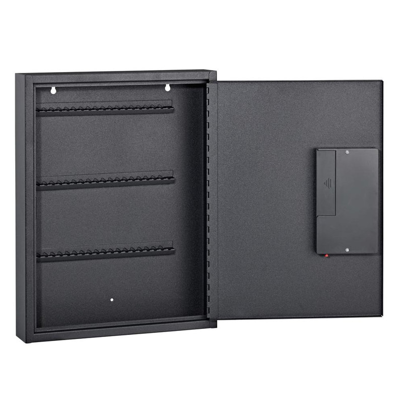 60-Key Steel Heavy-Duty Digital Lock Key Cabinet with 160 Key Tags, Black
