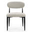 Chaise de salle à manger moderne rembourrée avec dossier incurvé et pieds en métal (lot de 2)-1673011264-1673011266-1673011270