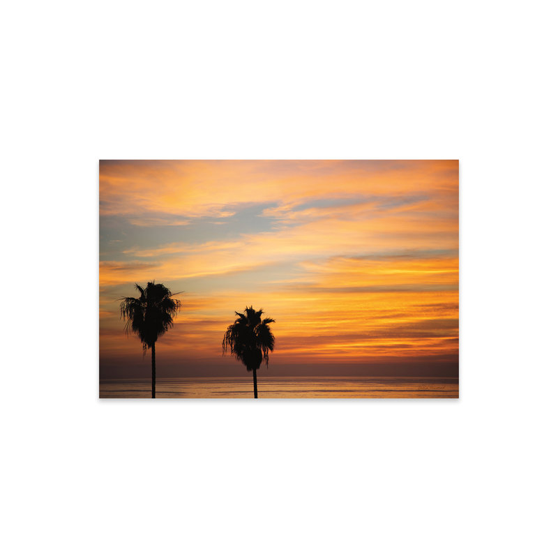 «Sunset Palms III» sur plastique / acrylique par Laura Marshall