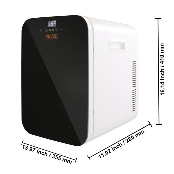 VEVOR Mini Fridge 13.97 in. 0.71 cu.ft. Retro Mini Refrigerator in