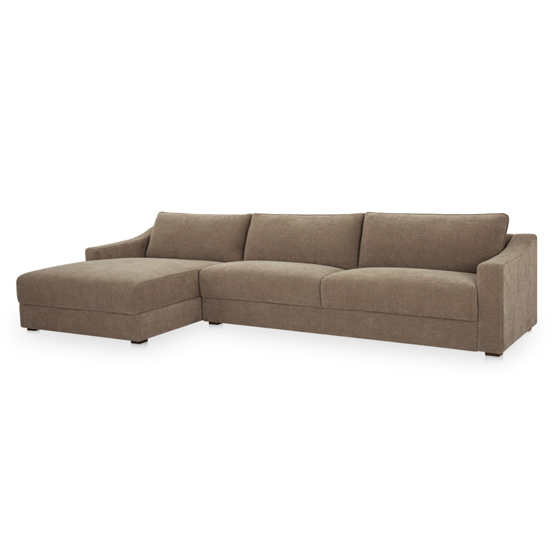 Canapé modulaire Nora Gerardi taupe, Orienté à gauche (vu de face)