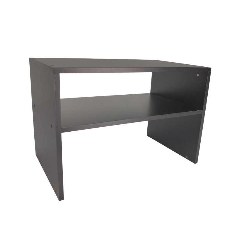Grande tablette de support pour imprimante de 23,5 po de largeur avec rangement en bois pour bureau / bureau