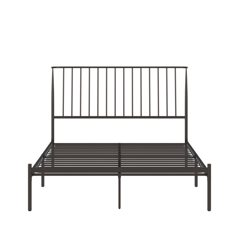 Lit en métal Aynsley, Grand, Bronze foncé