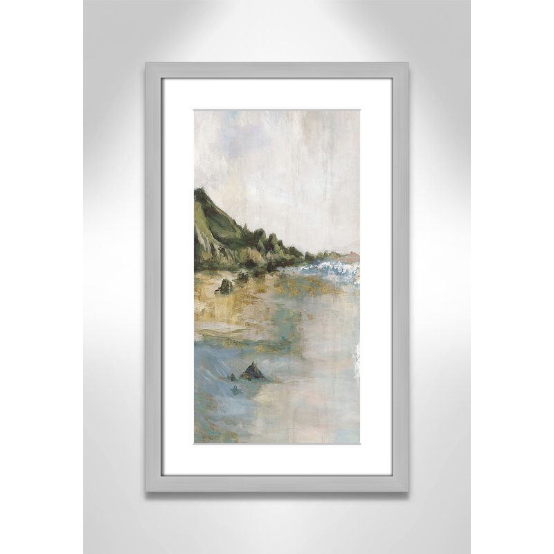 Impression «Tide’s Edge» par Casa Fine Arts, H 21 po x l 13 po x P 1,25 po, Reproduction encadrée avec passe-partout