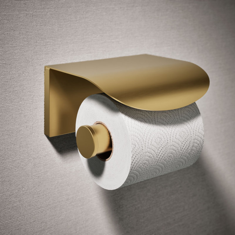 Avid Wall Mount Toilet Paper Holder, Matte Black