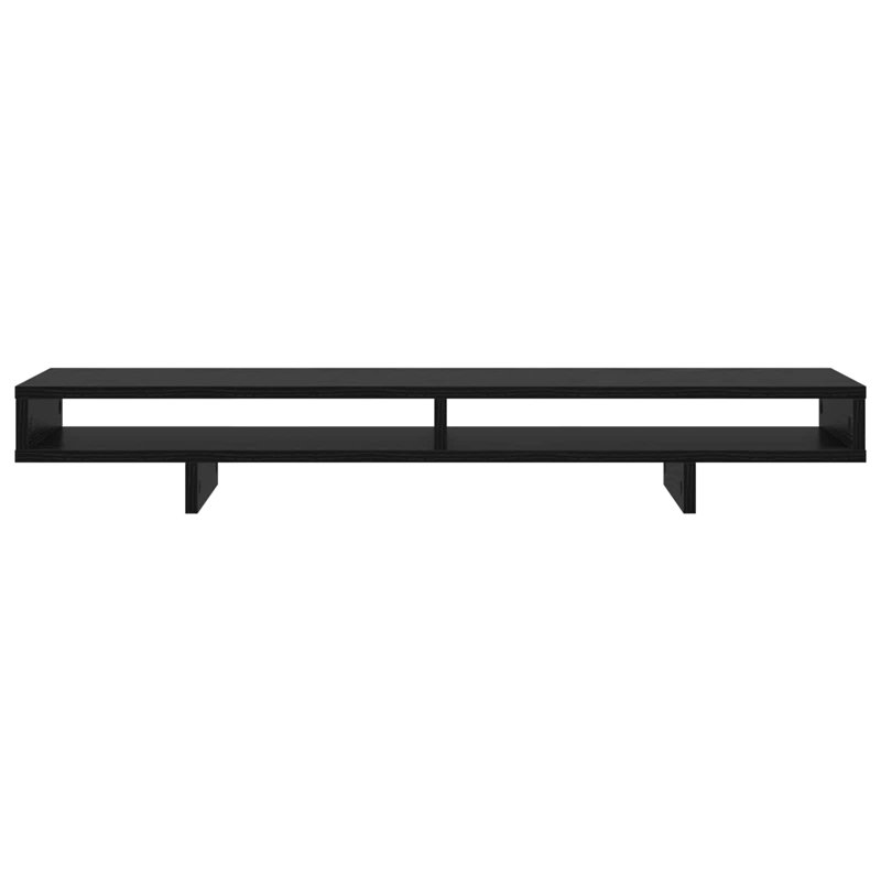Solid Wood Monitor Stand, Black