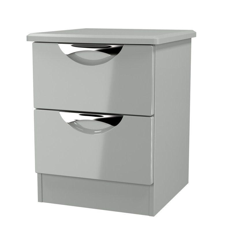 Rutilio 40cm W Manufactured Wood Bedside Table