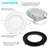 4'' Selectable Color Temperature Dimmable Air-Tight IC Rated LED Canless Recessed Lighting Kit