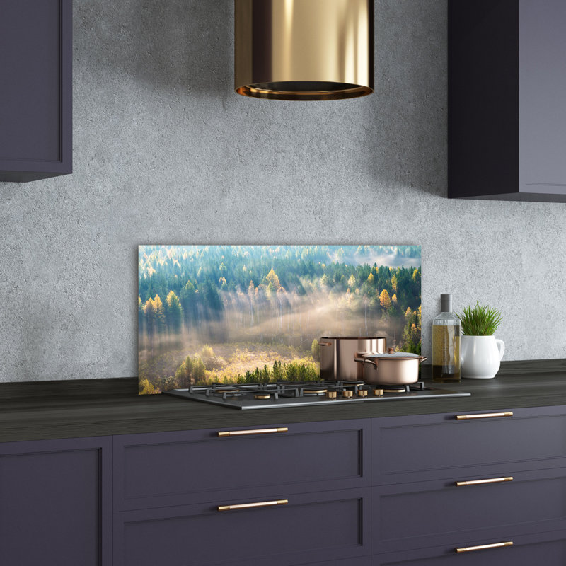 Galston 50cm W x 100cm L Glass Peel and Stick Panel