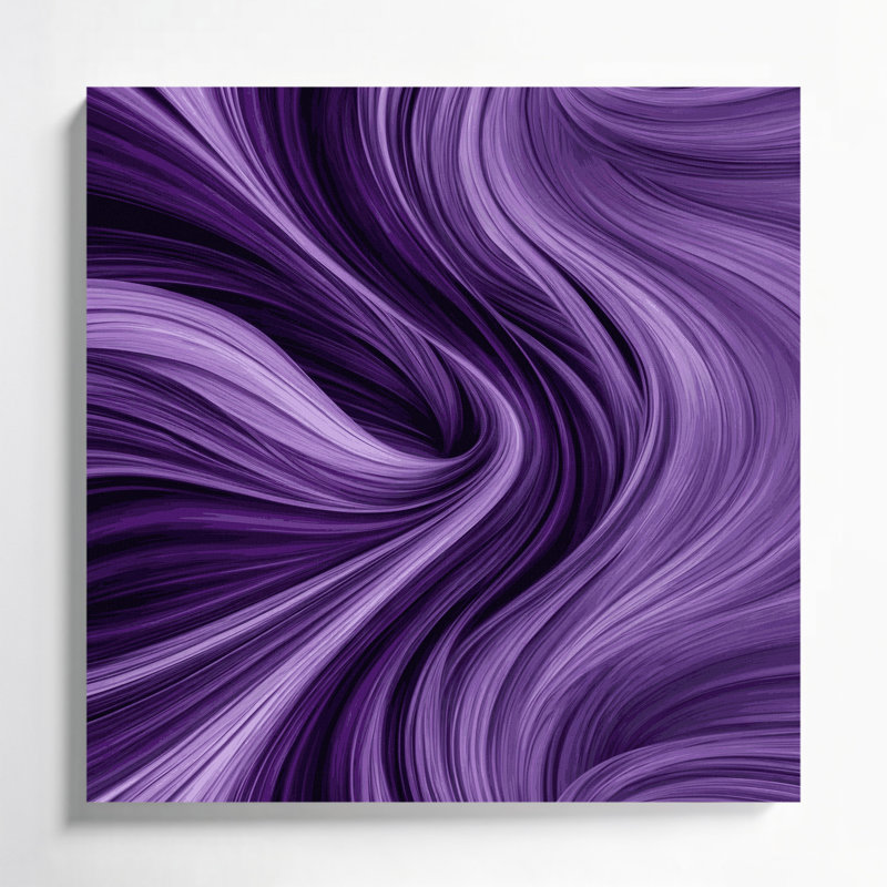 Art numérique sur toile, "Abstraction numérique 53", H 16 po x l 16 po
