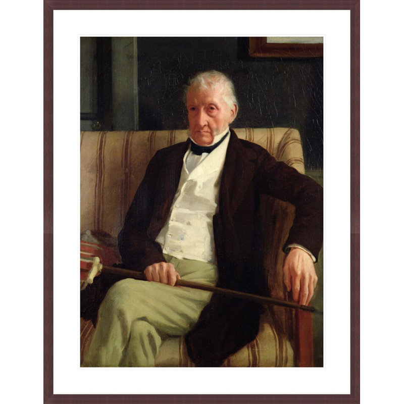 Portrait d'Hilaire Degas (1770-1858), grand-père de l'artiste par Edgar Degas, impression giclée encadrée
