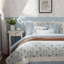 Ensemble de courtepointe en percale de coton 6 pièces avec coussins décoratifs Dawn-1033946884-1033946882