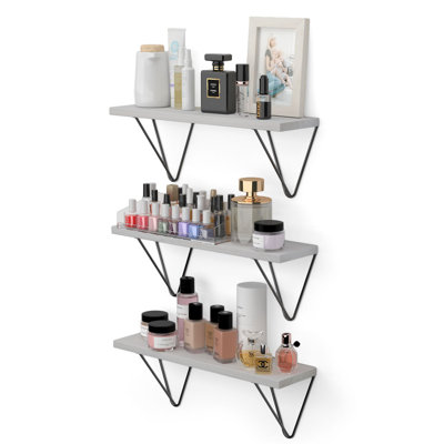 Azelia 3 Piece Bracket Shelf