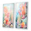 Aquarelle corail pastel - Ensemble de 2 décorations murales corail sous l'eau-930178235-930178238