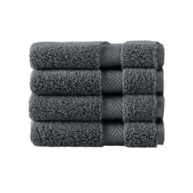 Nicholas Turkish Cotton Washcloth, Gray