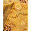 Tapis unique ivoire / jaune / rouge noué à la main 8 pi 3 po x 10 pi 3 po Hayner