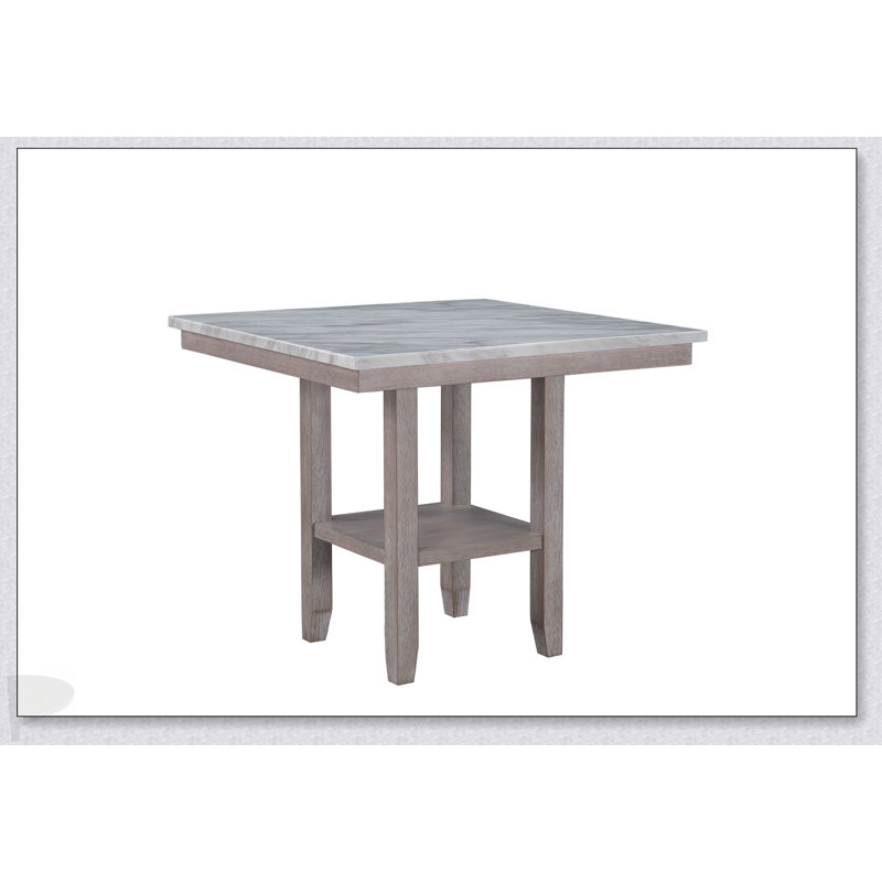 CLAUI Natural Bar Table With Elegant Marble Finish And Durable Construction For Modern Kitchens And Entertaining Spaces
