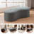 51''W Tufted Teddy Curved Bench For Bedroom or Dinning room Living room,Compression Bench-841996393