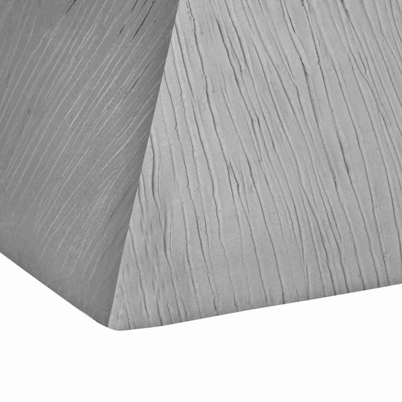 Table d'appoint moderne résistante aux intempéries MgO, Gris