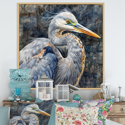 Heron Waterbird I - Heron Wall Art