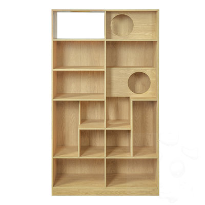 2 IN 1 Cat Tree Display Case With Bookshelf And Climbing Shelf