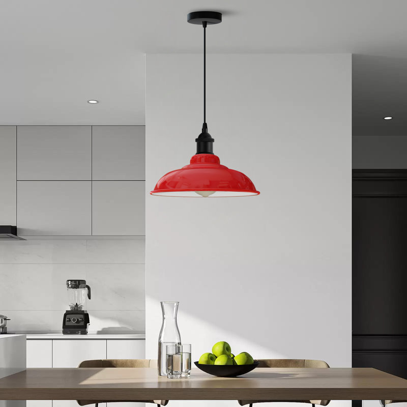 Pascale 1 - Light Dome Pendant, Red