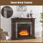 Mikiya Electric Fireplace with Mantel-75846716