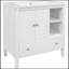 Duntae 30'' Free Standing Single Bathroom Vanity with Ceramic Top