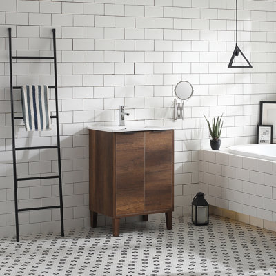 Meuble-lavabo simple 24,2 po Deniece
