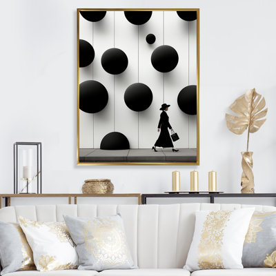 Photo de femme minimaliste en noir et blanc - art mural mode